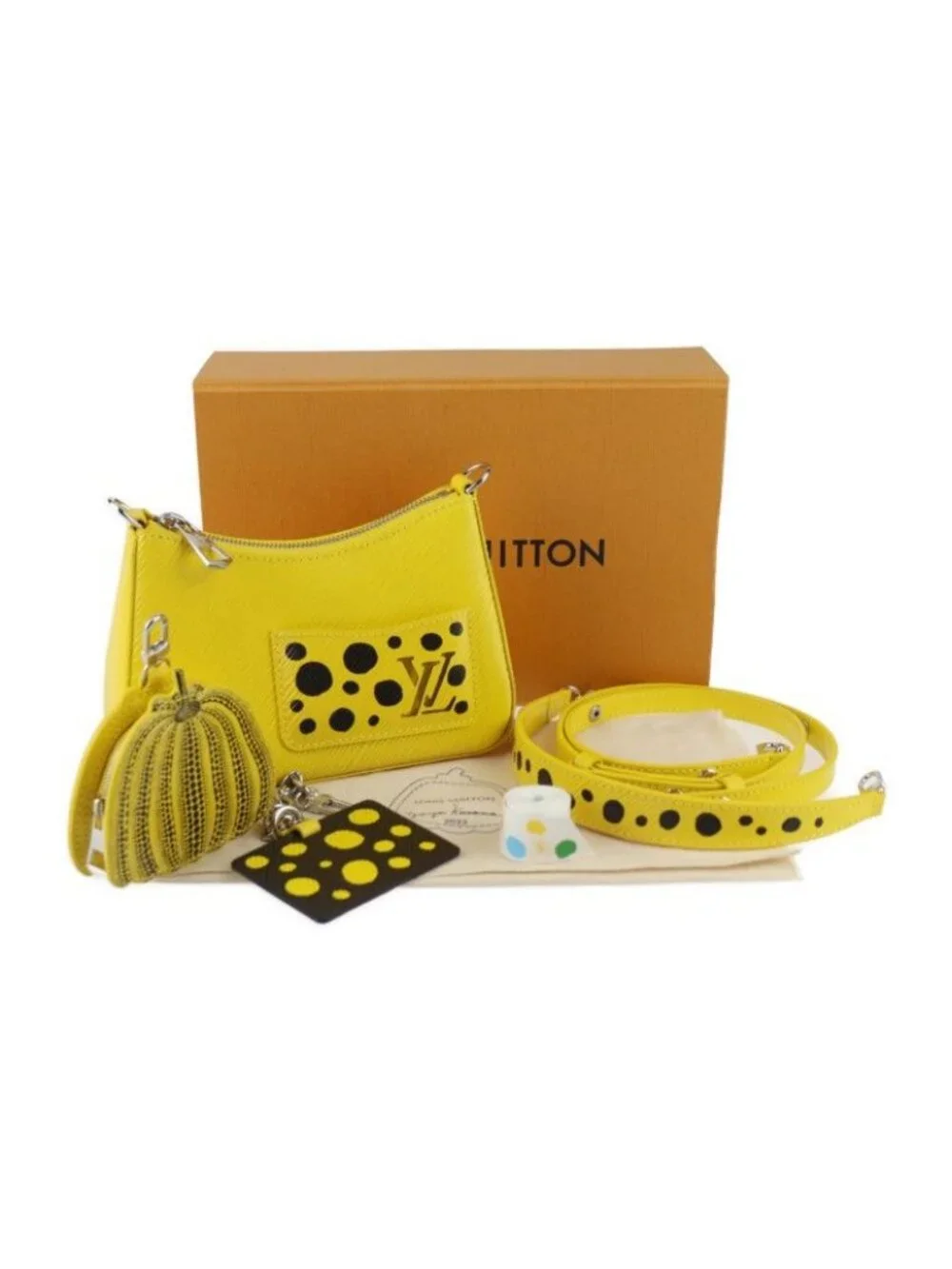 Louis Vuitton Lvxyk Marelini Handbag Epi Leather Jeanne Black Yayoi Kusama